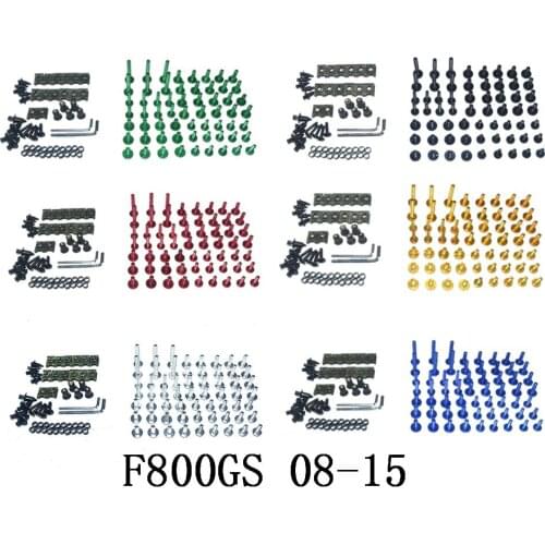 Motorcycle Complete Fairing Bolts Kit Bodywork Screws For Fit BMW F800GS 2008-2015