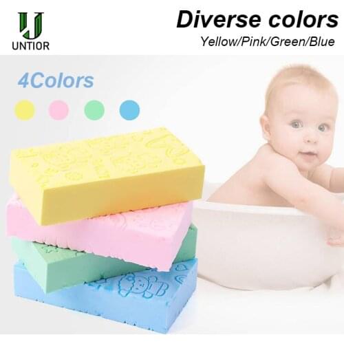 UNTIOR Soft Body Cleaning Bath Spa Sponge Scrubber Bath Exfoliating Sponge Body Cleaning Shower Scrub Bath Ball for Baby Adults