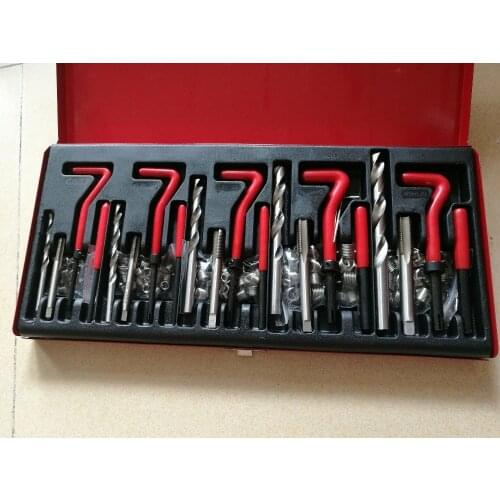131pc Auto Engine Block Restoring Damaged Thread Repair Tool Kit M5 M6 M8 M10 M12
