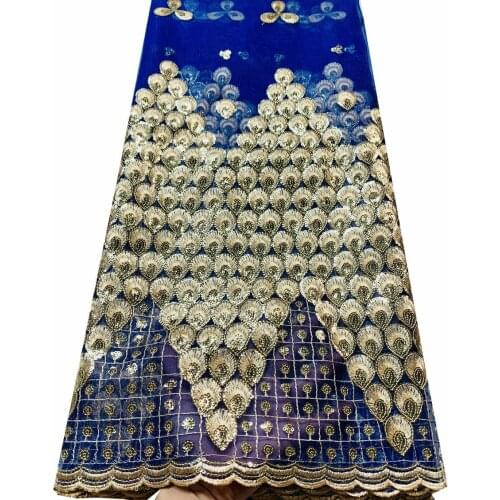 Latest burnt orange African Lace Fabric 2020 High Quality Lace French Milk Silk Lace Fabric With Sequins nigerian party YTB120