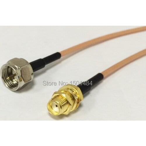 New SMA Female Jack Connector Switch F Male Plug Convertor RG316 Cable 15CM 6" Adapter