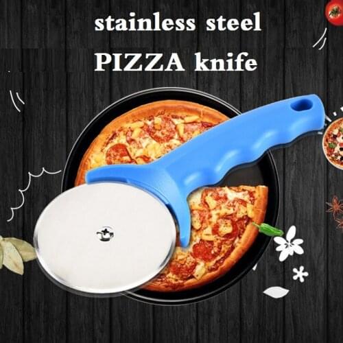Stainless Steel Cutter Pizza Knife Cake Tools Pizza Wheels Scissors Ideal for Pizza, Pies, Waffles and Dough Cookies