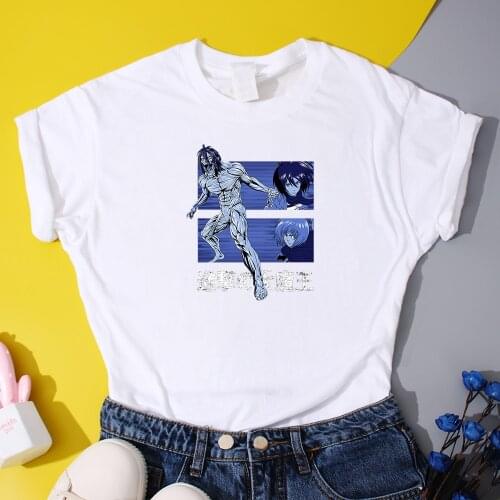 Attack on Titan T-Shirts Harajuku Anime Eren Jaeger Clothes Women Summer Casual T shirt Japanese Manga Graphic T-shirt Oversized