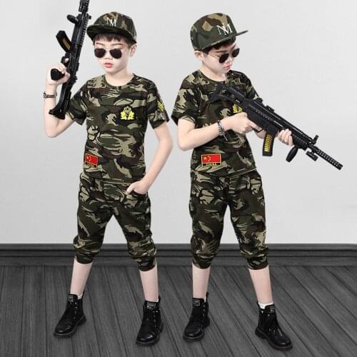 4-14 Years Summer Boy Clothing Set 2021 New Fashion Casual Active T-shirt+ Pant Kid Children Boy Teenager Clothing