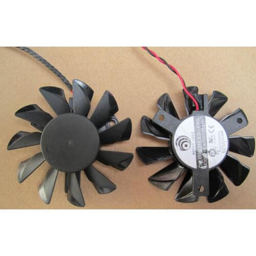 Power Logic PLA07010S12H DC 12V 0.35A Dia. 65mm C/C 39mm 2-wire Server Frameless Cooling Fan