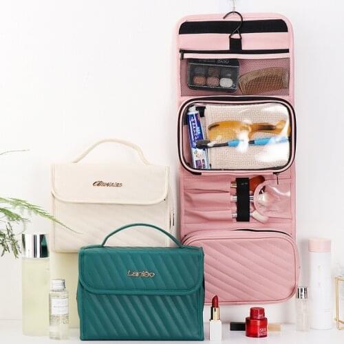 Portable Cosmetic Bag Travel Multifunction Toiletries Lipstick Storage Pouch Womens Makeup Storage Handbags Accessories Supplie