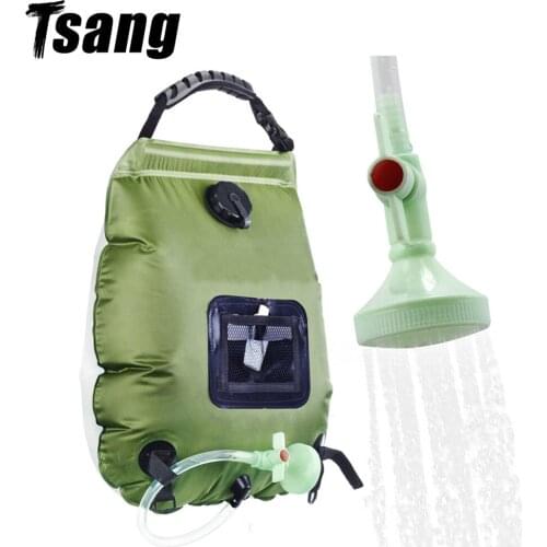 Portable Outdoor Bath Bags Foldable Solar Heating 20L Water Bags Camping Hiking Shower Drinking Picnic Water Container Bag Tool