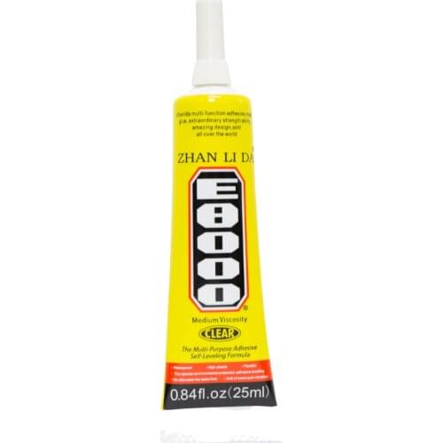 Zhanlida E8000 Clear Contact Adhesive Toys Diamond Flower Ornaments Handicrafts Glue -25ML