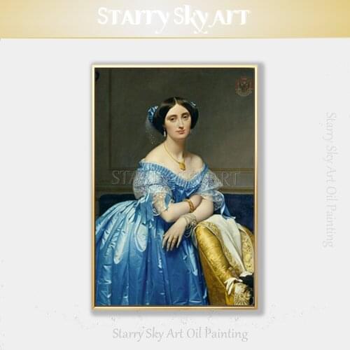 Excellent Reproduce Artwork Jean Auguste Dominique Ingres Oil Painting World Famous Painting Replica Beautiful Girl Oil Painting