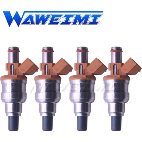 WAWEIMI 4 Pieces High Quality Car Accessories Fuel Injector OE 195500-2170 For Mazda Daihatsu Move Cuore L6/9 1955002170