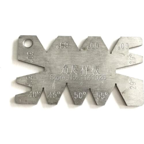 Free Shipping 1PCS Sliver Stainless Steel Screw thread Cutting Angle gage Gauge Measuring Tool