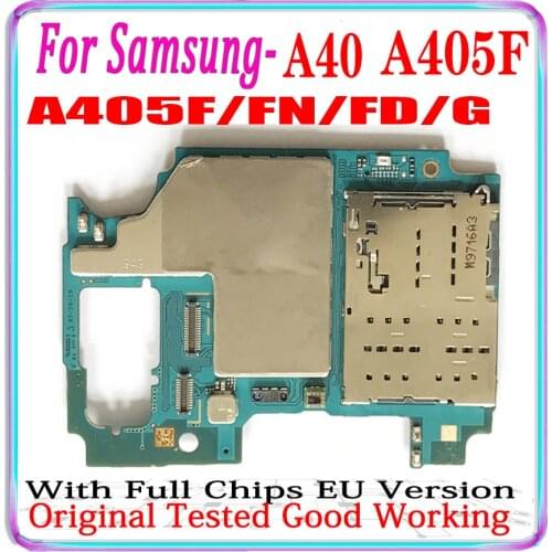 100% Original Unlocked logic board For Samsung Galaxy TAB A40 A405F A405FN A405FD A405G Motherboard Europe Version Mainboard MB