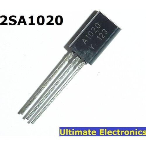 100PCS 2SA1020 A1020 TO-92L PNP 50V 2A 0,9W Transistor