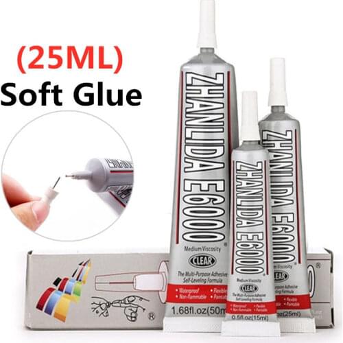 25ml Industrial Liquid E6000 Super Glue Strong Adhesive For Diy Diamond Painting Cloth Metal Fabric Rhinestones Crystal Glass