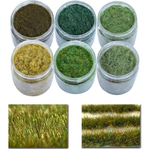 3mm Static Grass Model Diorama Tuft Flocking Nylon Lawn Powder Sand Table Building Landscape Outdoor Simulation Plant Hobby