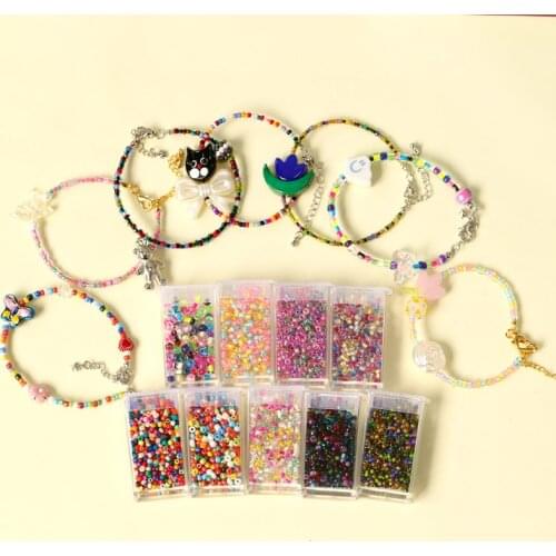 30 grams of ins wind retro fun mixed color rice beads DIY handmade beaded materials hand-made jewelry necklace accessories