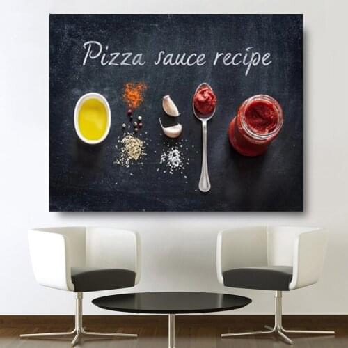 5d Diamond Embroidery Pizze sauce recipe DIY Diamond Painting Cross Stitch Kits full square round Diamond Mosaic Kitchen Art