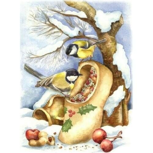 5D rhinestone full Square Diamond Painting Cross Stitch Shoes kit Diamond embroidery sparrow pattern Diy Diamond mosaic picture