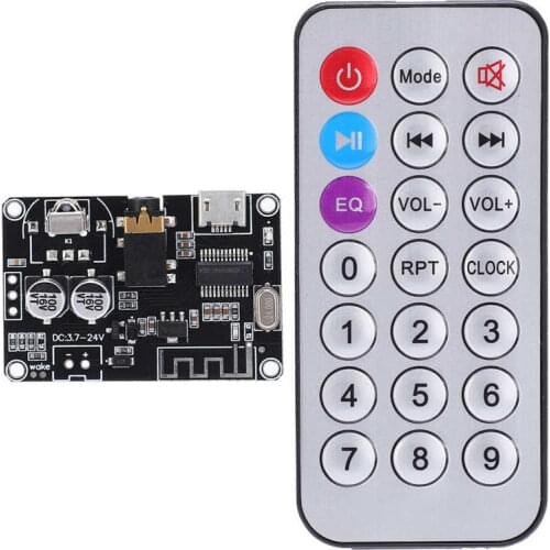 Bluetooth Audio Receiver Board Stereo Power Amplifier Module with Remote Control XY-WRBT