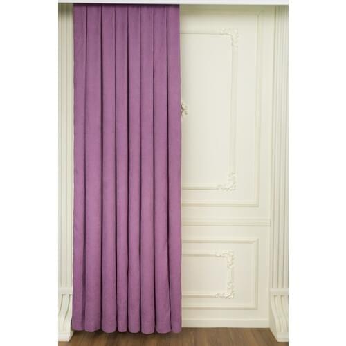 Fersa Decor Honeycomb Lilac Backdrop Curtain-Shir Pleat
