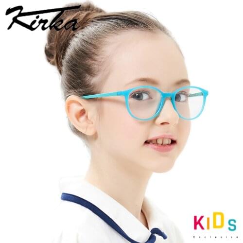 Kirka Kids Glasses TR90 Flexible Children Eyeglasses Protective Kids Glasses Frame Optical Glasses For Kids Spectacle Frame