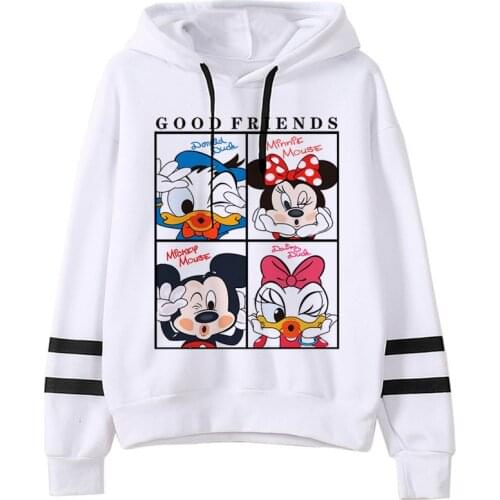 Donald Duck Funny Kawaii Disney Anime Hoodies Women Harajuku Cute Manga Korean Style Sweatshirt 90s Graphic Grunge Hoody Female