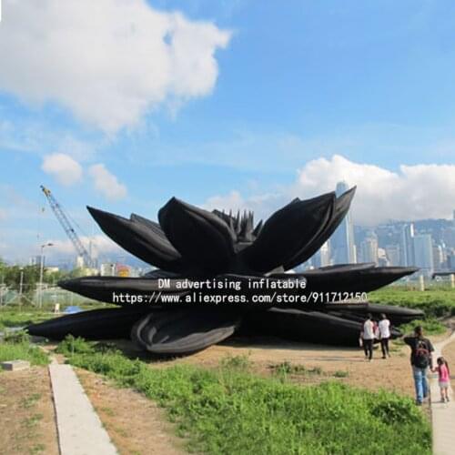 5M 20ft Giant inflatable flower water lily lotus for outdoor decoration customized colour