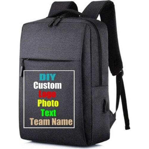 Customized 2021 new LOGO backpack simple business casual backpack female and male computer bag