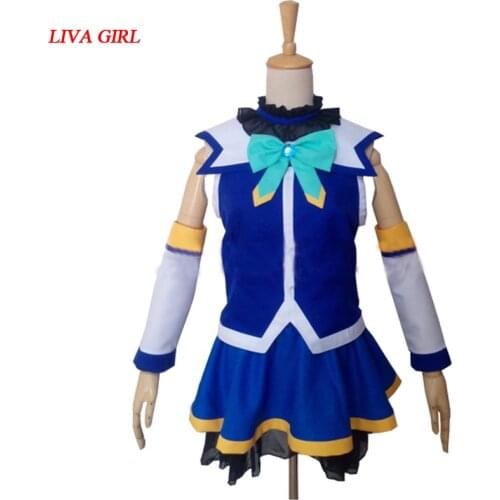 2019 KonoSuba Aqua Cosplay Akua Costume With Socks
