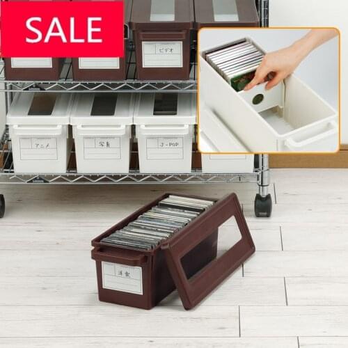 Creative CD /DVD Storage Rack Box,Large-Capacity DVD Box，Household Dustproof Storage Box, Storage Organizer