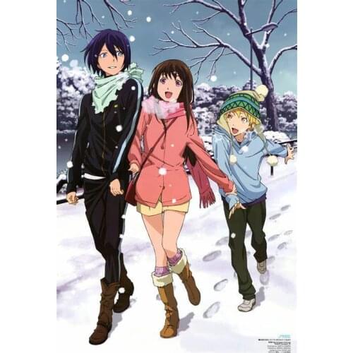 Lot style Choose Anime Noragami Yato Japanese Manga Aragoto Art print Silk poster Home Wall Decor