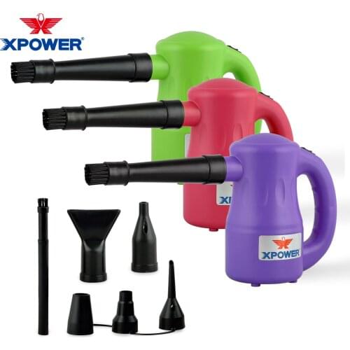 XPOWER Mini Pet Hair Dryer For Dogs Grooming Multi-Use Electric Air Duster Pet Dryer Drying Dogs Blow Speed Motors Hairdryer