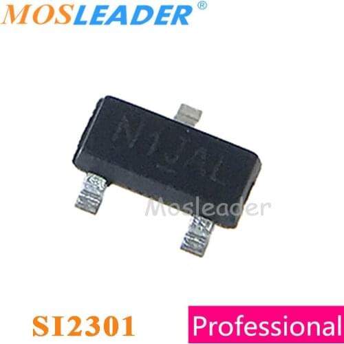 Mosleader Si2301 SOT23 3000PCS P-Channel 20V 2.3A 3.1A Si2301CDS Made in China High quality