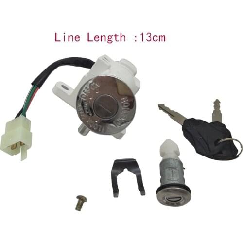 Z020 JOG 50 Lock Ignition Key Switch Set Seat Lock Key For Motorcycle Scooter JOG50 JOG100 ZY100 Power Door Lock