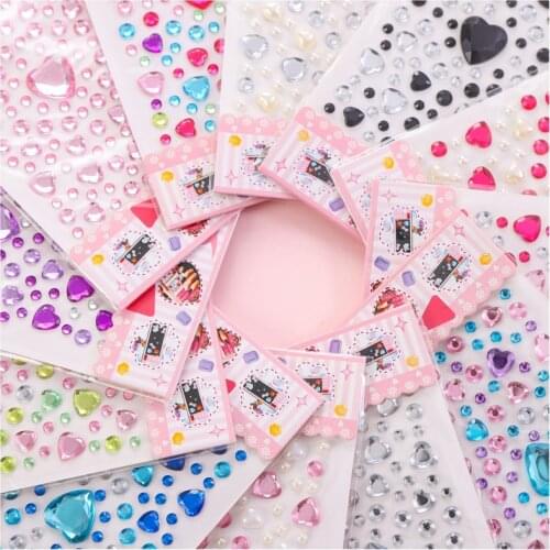 NEW 3D Children Gem Stickers diamond Pearl Sticker Acrylic Crystal sticker DIY Three-dimensional decoration Rhinestone for kids