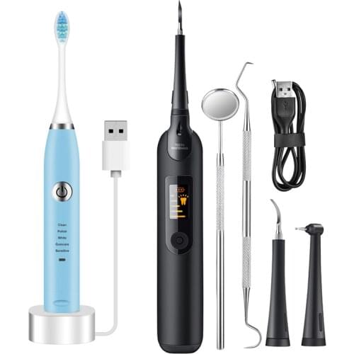 Electric Portable Sonic Dental Scaler Tooth Calculus Remover Tooth Stains Tartar Tool Dentist Whiten Teeth Health Hygiene