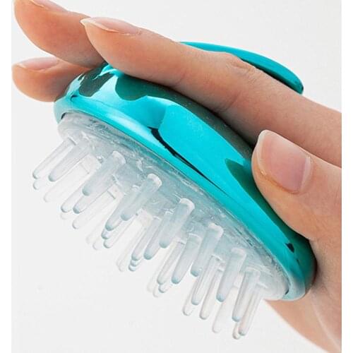 Silicone Shampoo Scalp Shower Washing Hair Growth Massager Brush Comb Unisex M89F