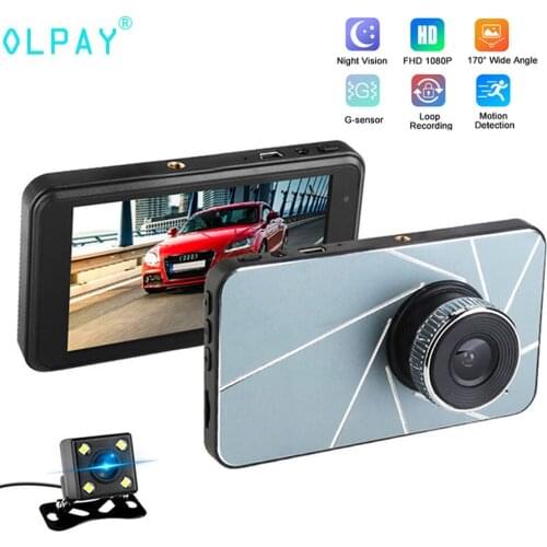OLPAY 4Inches 1080P HD Dash Cam Car DVR Camera Recorder With G-sensor 170 Degree Wide Viewing Car Dashcam Night Vision Camcorder
