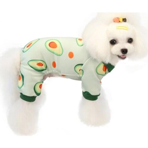 Winter Dog Pajamas Jumpsuit Small Dog Costumes Overalls Sleepwear Yorkie Pomeranian Puppy Clothes Poodle Schnauzer Clothing
