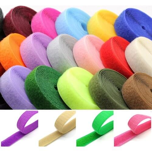 1 pair length 1 meter width 20 mm color hook surface hook and loop fastener tape without glue Velcro sewing accessories