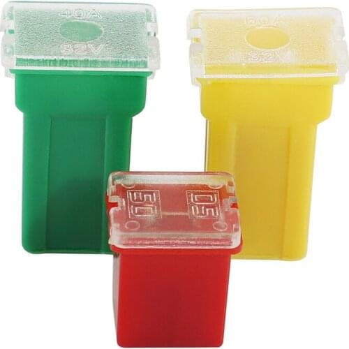 10 Pc Car Fuse FMX Female Maxi Fuse Assortment LOW and TALL/STD Shaped Assortment Fuse 20A 30A 40A 50A 60A