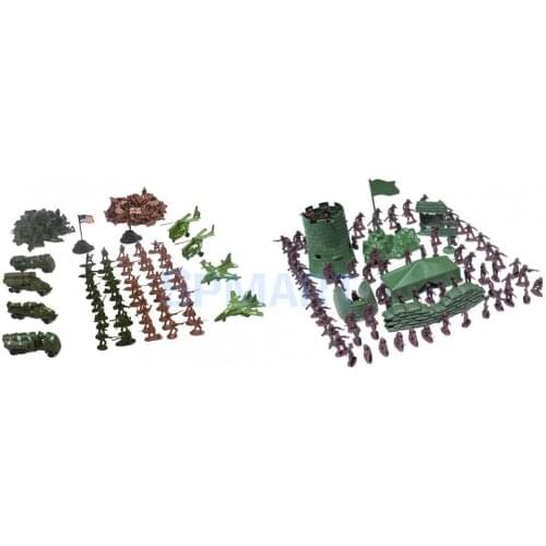 310pcs/Lot Army Combat Toys Soldier Model Action Figure with Aircraft Scene