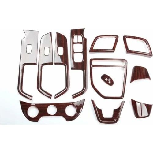 For Hyundai Creta ix25 2015-2019 Accessories ABS Mahogany Inner Handle Panel AC Vent Door Window Switch Bottons Interior Styling