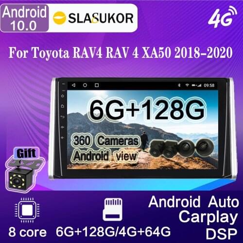 10.2" Android 10 For Toyota RAV4 RAV 4 XA50 2018-2020 Car Radio Multimedia Video Player Navigation GPS BT No 2din 2 Din No DVD