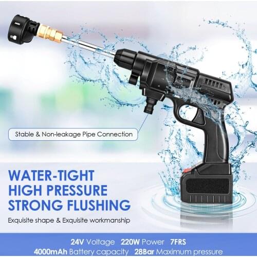 Cordless Pressure Washer Battery-Powered Portable Power Washer Multi-Function Electric Cleaner For Car And Cleaning Works