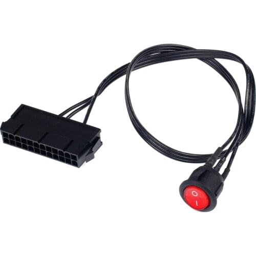 BAAQII 24-Pin Female ATX PSU Power Supply Starter Tester Start up Jumper ON/OFF AA4129