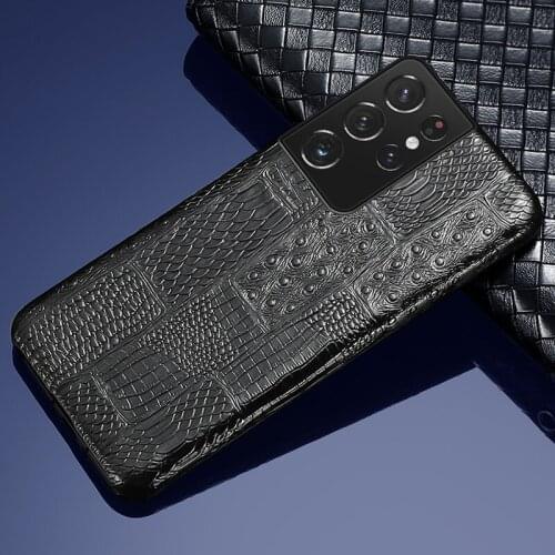 Genuine Leather Retro Splice Case For Samsung Galaxy S21 Ultra S20 FE S8 S9 S10 S21 Plus Note 20 10 9 A51 A71 A31 A50 M31 M51