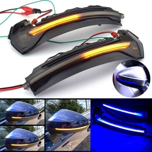 Dynamic Turn Signal LED Side Rearview Mirror Indicator Blinker Repeater Light For Audi A3 8V 2013-2020