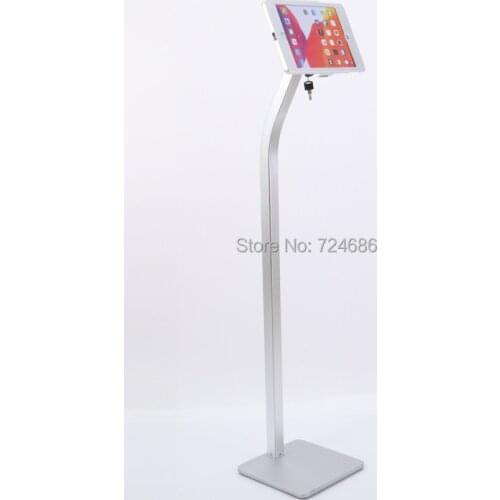 For iPad 2/3/4/air/pro 9.7 inch tablet security floor stand display kiosk standing support with lock anti-theft enclosure