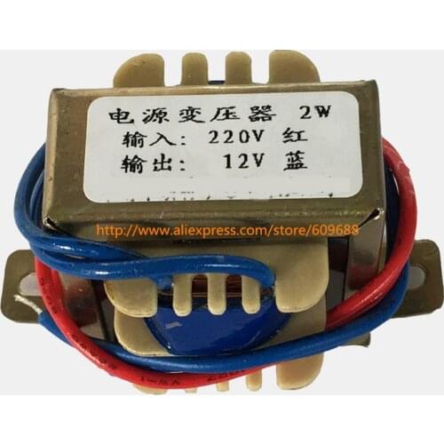 EI 35*15 6VAC Output Voltage EI Ferrite Core Input 220V 50Hz Vertical Mount Electric Power Transformer 2W